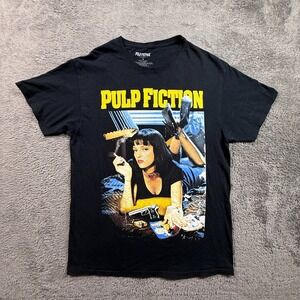 Pulp Fiction Uma Thurman Classic 90s Film Tee Shirt Tarantino Mens M Crewneck